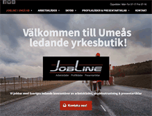 Tablet Screenshot of joblineume.se